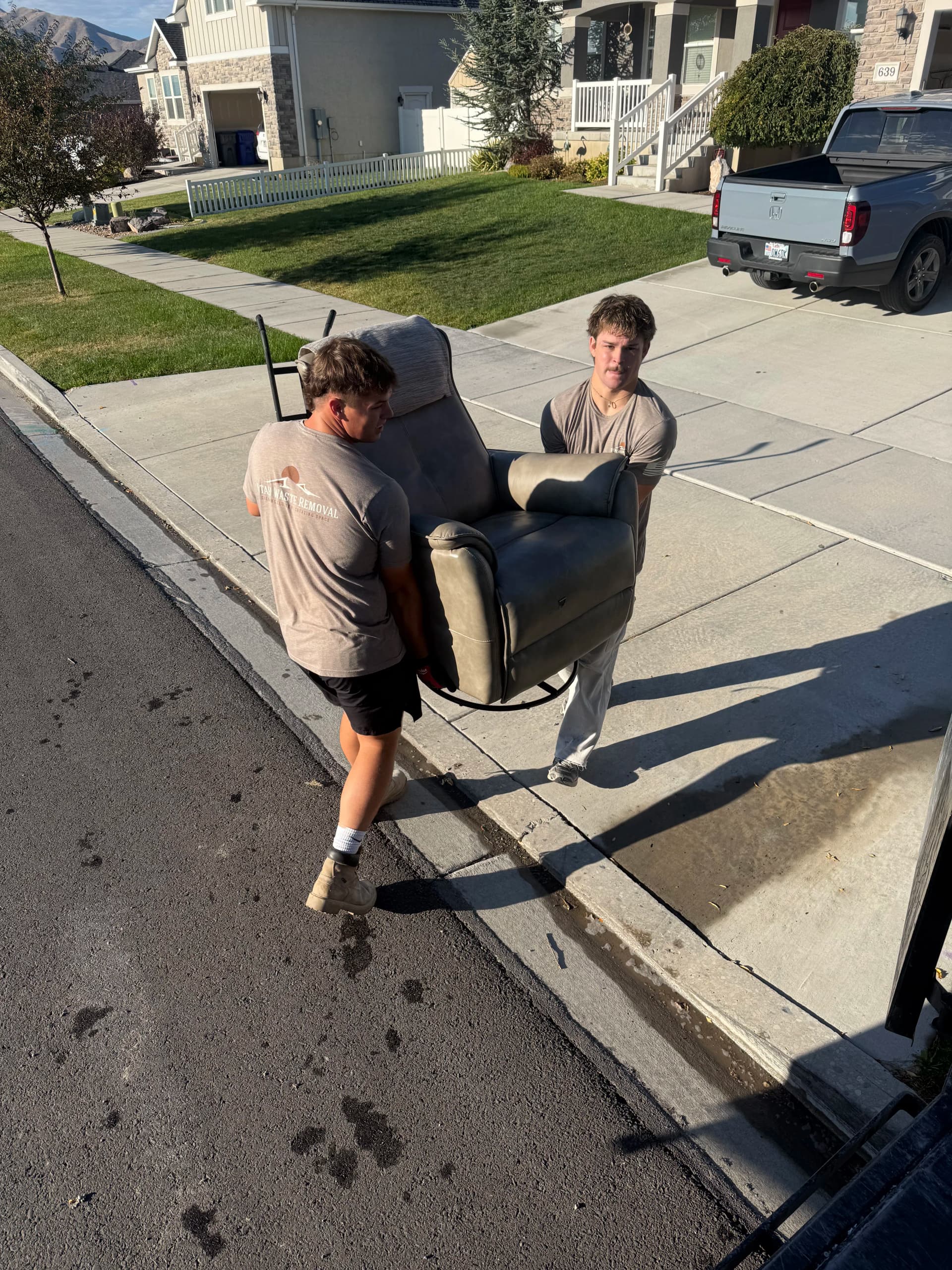 Gallery photos for Bulky Recliner Removed From a Saratoga Springs Home: Image #1