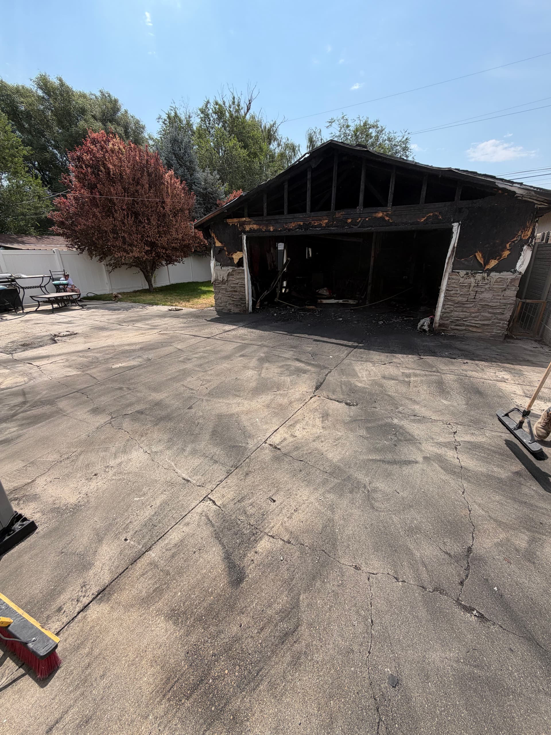 Gallery photos for Fire Damage Cleanup at a Salt Lake City Backyard Garage: Image #1